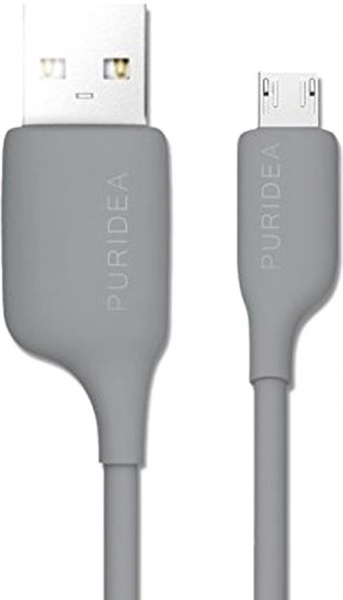 Кабель PURIDEA USB – microUSB 1.2 м сірий L02 