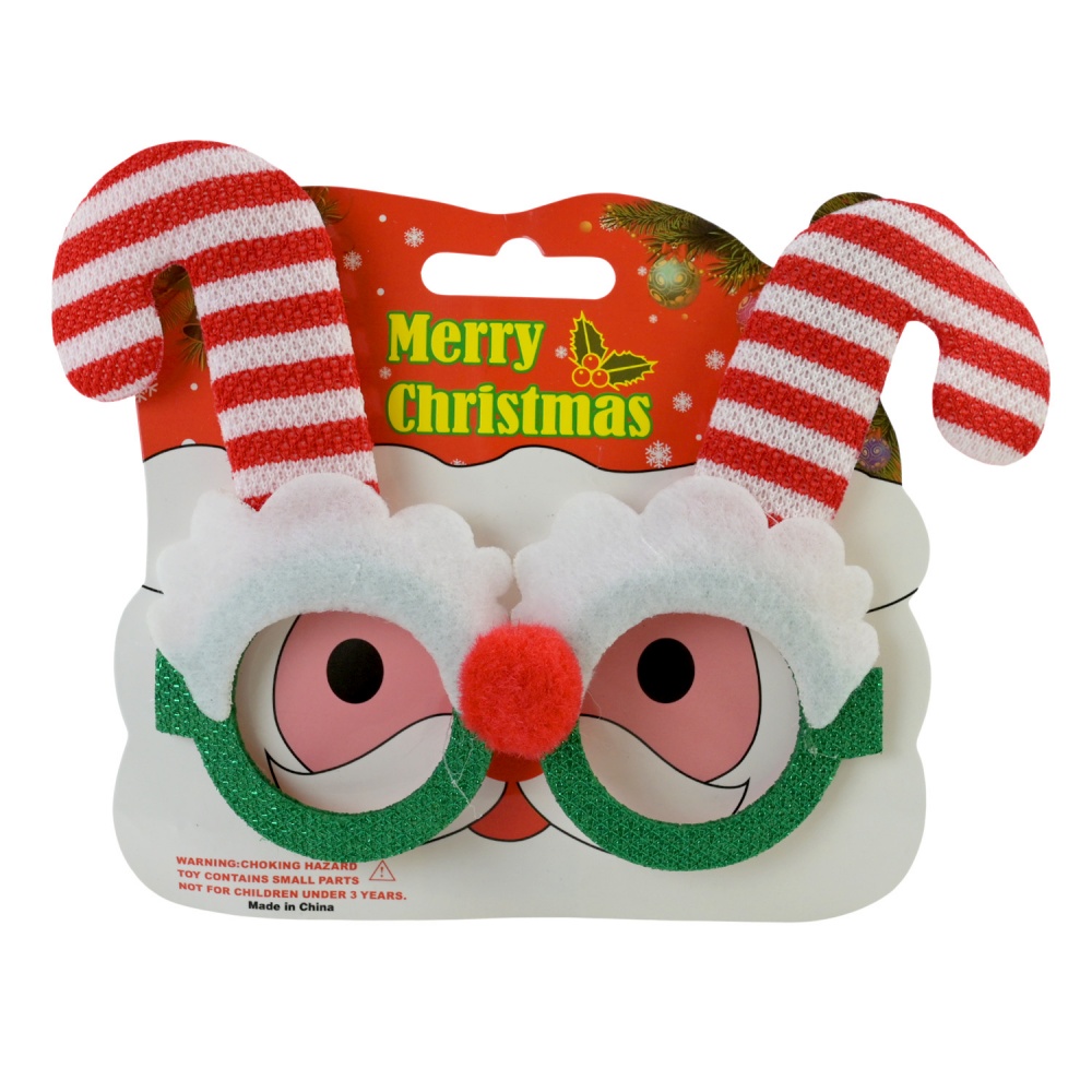 Аксессуар для карнавала Shantou Очки Санты E2422 в ассортименте