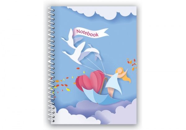 Блокнот Spring Mood: Swan А5 80 листов E21952-02 Economix