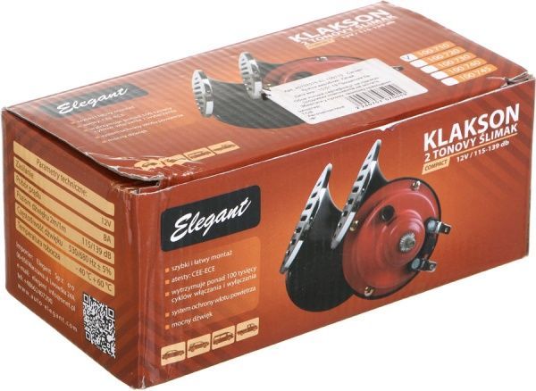 Сигнал звуковой воздушный Elegant улитка 100 710 синий