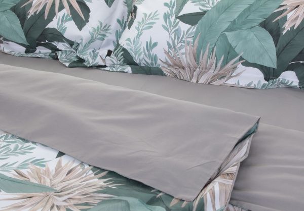 Комплект постельного белья Tender Greenery семейный разноцветный 