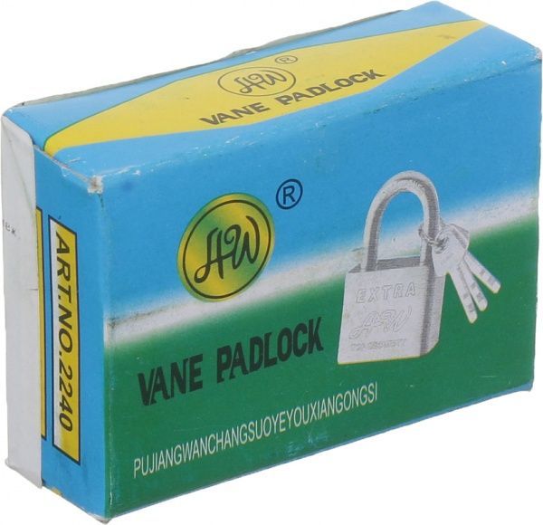 Замок навісний 40 мм хром відкритий (амбарний)