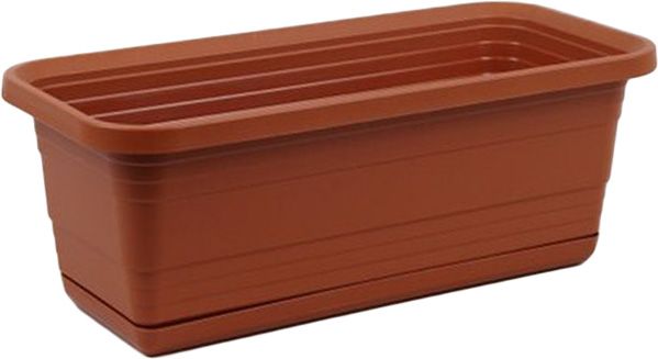 Ящик балконный Ламела Бона 500 прямоугольный 1,3 л терракотовый 