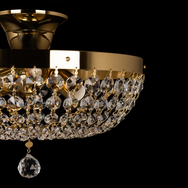 Люстра потолочная ArtGlass 3x40 Вт E14 латунь/хрусталь E 0103/03/20 CL 