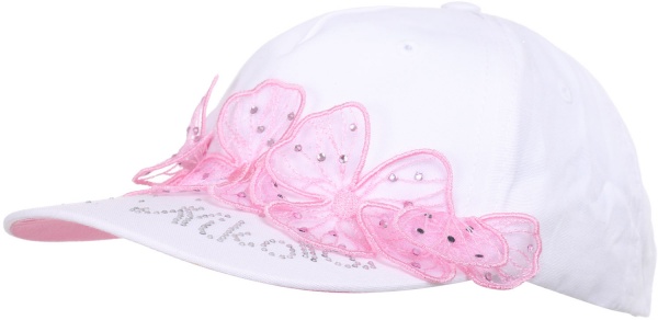 Кепка для девочек Pampona 21 L 03 р.52 белый 