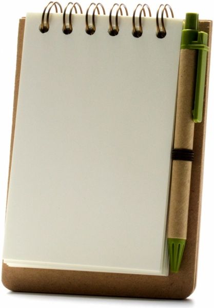 Книга для записи рецептов «с ручкой на спирали»