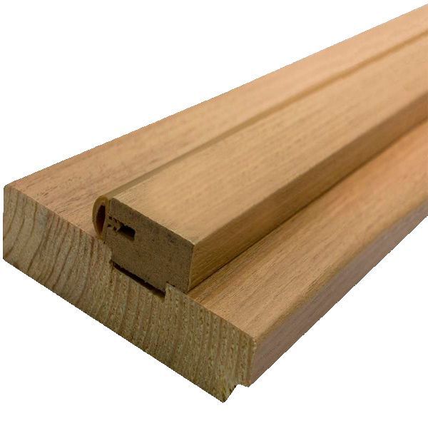 Дверная коробка ОМіС ПВХ Cortex с уплотнителем 80х34 мм Дуб Tobacco