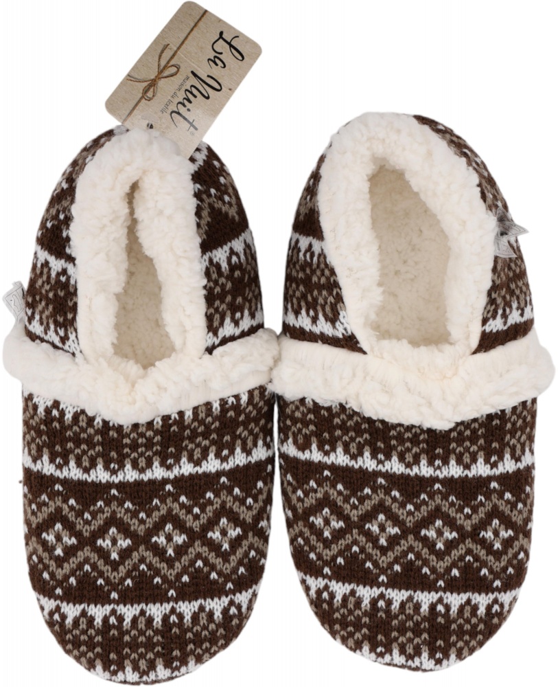 Взуття домашнє La Nuit Basic Кріс р.41/42 коричневий