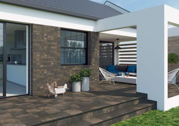 Клинкерная плитка Fondi brown stopnica prosta 30x60 Ceramika Paradyz