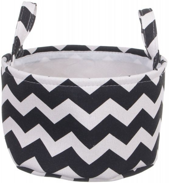 Корзина BW 27х16 см черно-белый