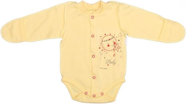 Боди детское Маленькие люди 437-110 р.62 желтый 