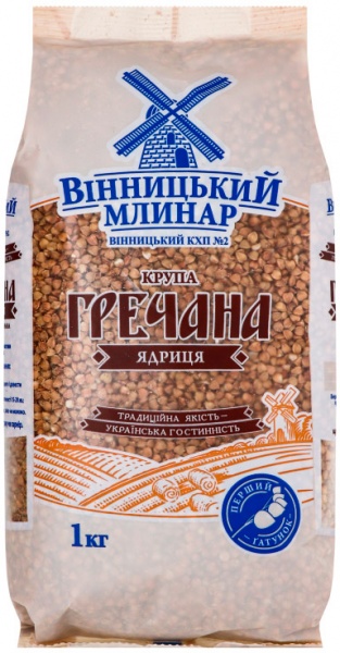 Крупа гречана ТМ Вінницький млинар м/у 1кг 