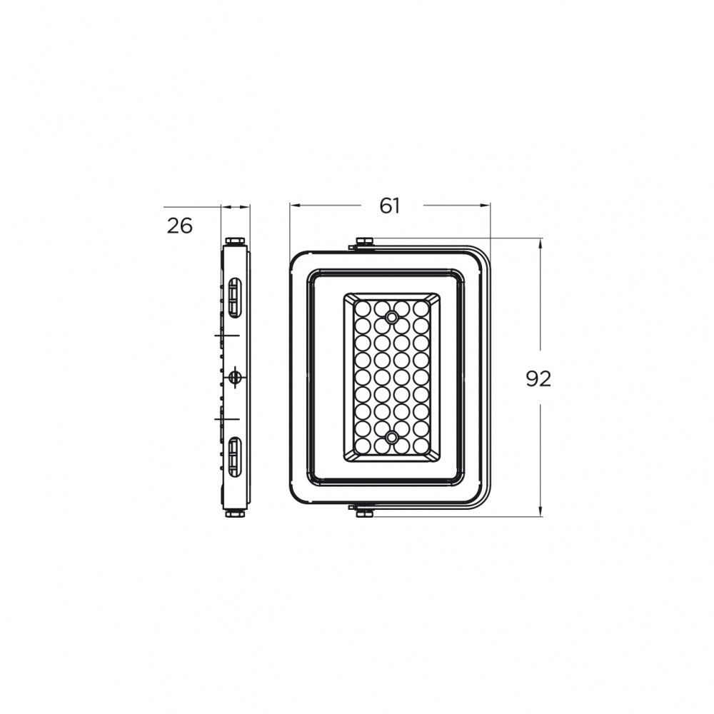 Прожектор светодиодный Eurolamp 10 Вт IP65 черный LED-FL-10(B)