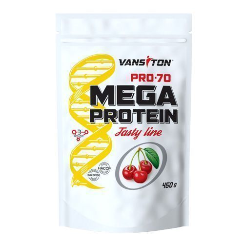 Протеин Vansiton Mega Protein Pro-70 Вишня 450 г 