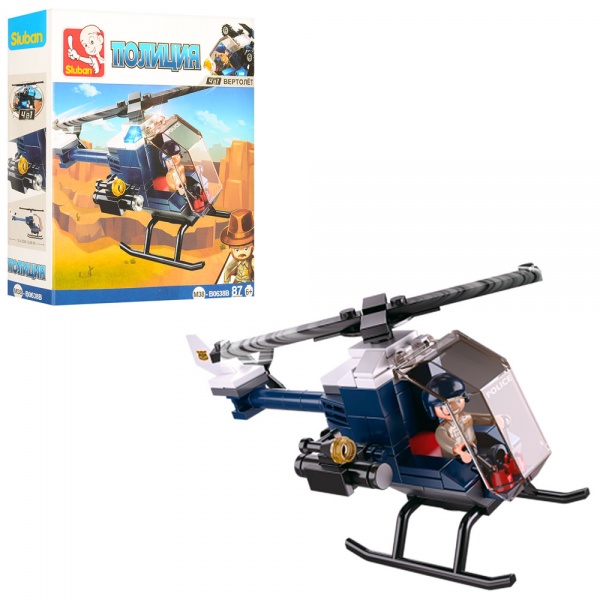Конструктор Sluban Полиция New: Вертолет M38-B0638B