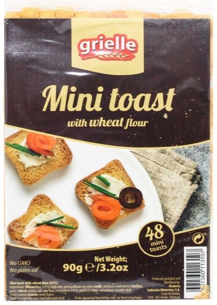 Тости пшеничні Grielle пшеничні 90г 90 г