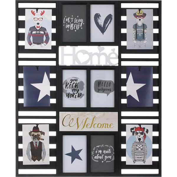 Колаж Rock Dog Home 12 фото 10x15 см чорний 