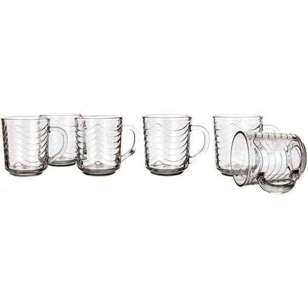 Набор чашек стеклянных Vetro 235 мл 6 шт