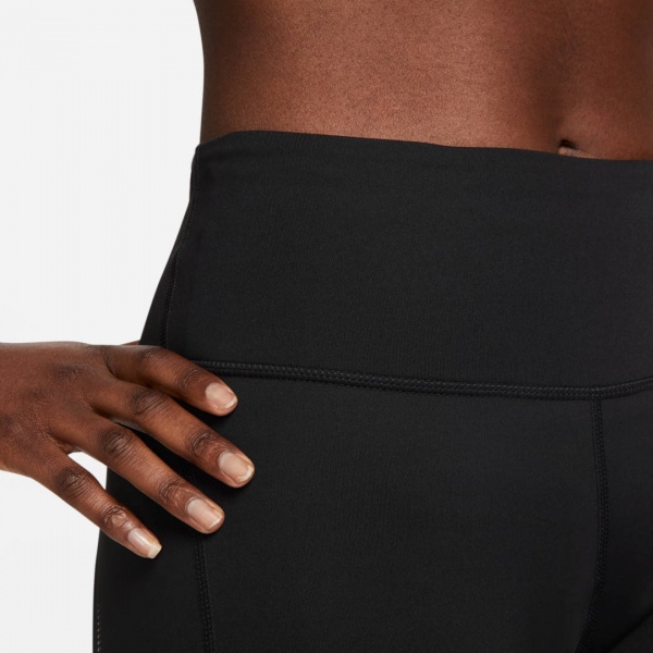 Лосины Nike W NK DF FST MR 7/8 TGHT SW HBR FB4656-010 р.L черный