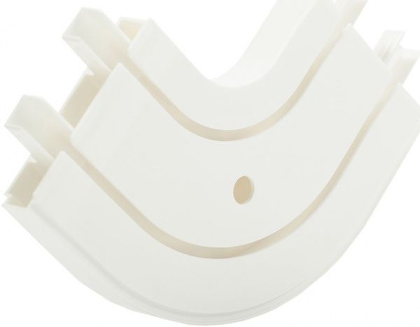 Поворот зовнійній Gardinia подвійний набірний білий 