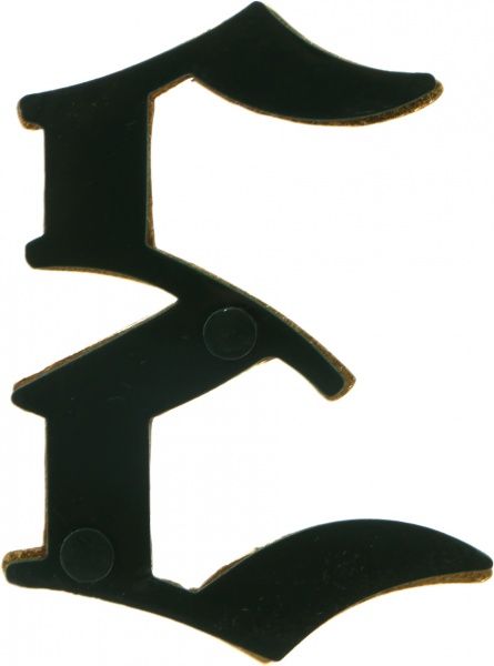 Цифра 3 цинк золотий 70 мм Larvij LNZ755 GP #3