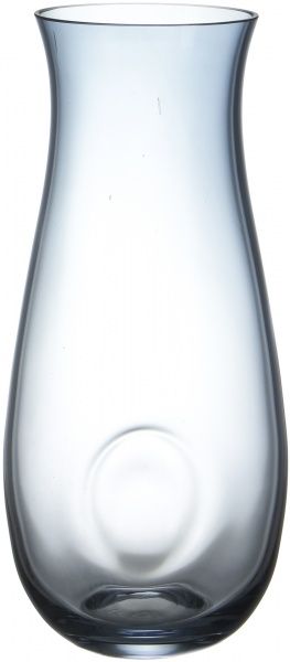 Ваза стеклянная голубая 19х8,5 см