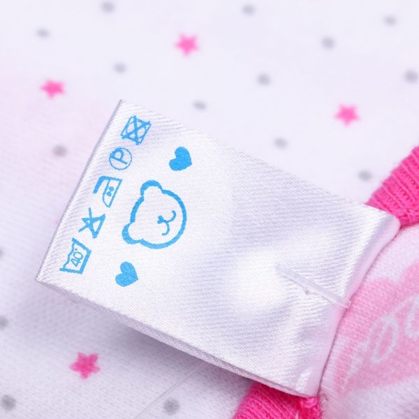 Боди детское для девочки Baby Veres Hello Bunny р.62 розовый с белым 