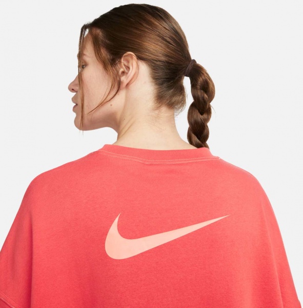 Світшот Nike W NSW SWSH FLC GX CREW OS DD5610-605 р. M кораловий