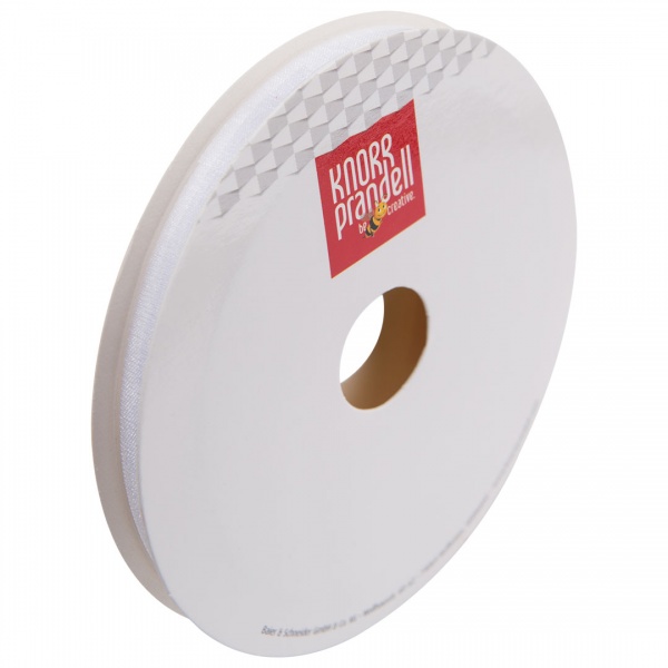 Стрічка декоративна Knorr Prandell органза 0,6 см 10 м білий 