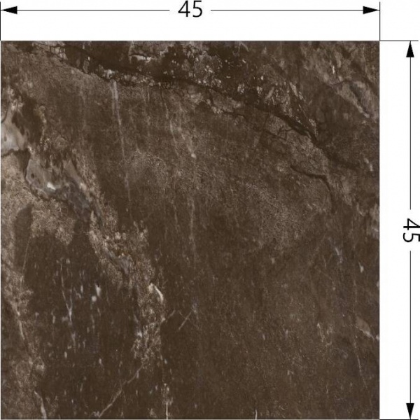 Плитка EcoCeramic LOUVRE MARRON 45х45 
