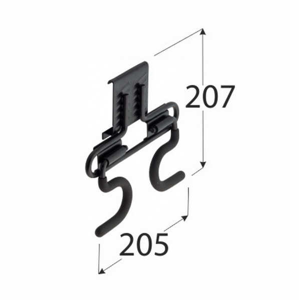 Крюк гаражный SGH7 207х205 мм