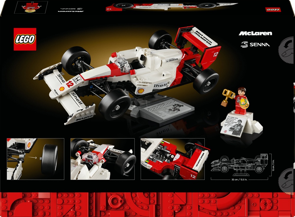 Конструктор LEGO Icons McLaren MP4/4 і Айртон Сенна 10330