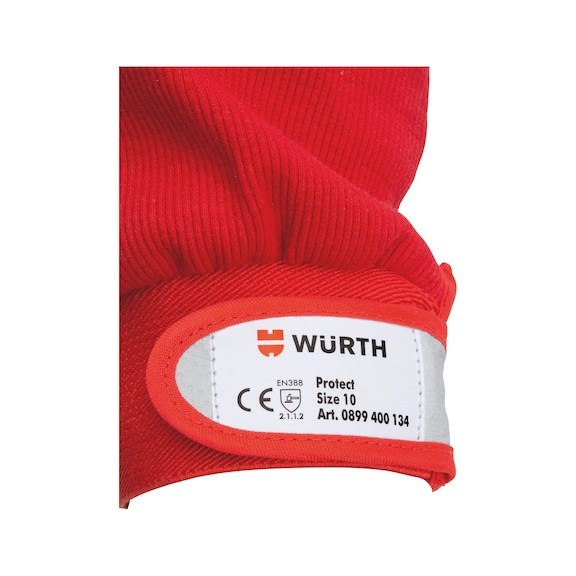 Рукавицы WURTH комбинированые с застежкой PROTECT XL (10) 0899400134