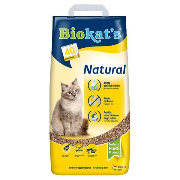 Наполнитель Biokat's для кошачьего туалетаNatural New 617275, 10 кг