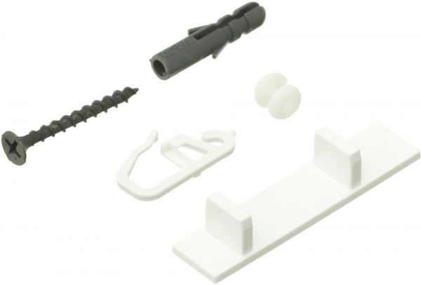 Комплект фурнитуры ОМиС к потолочному карнизу ОМ3 наборной 250 см белый 