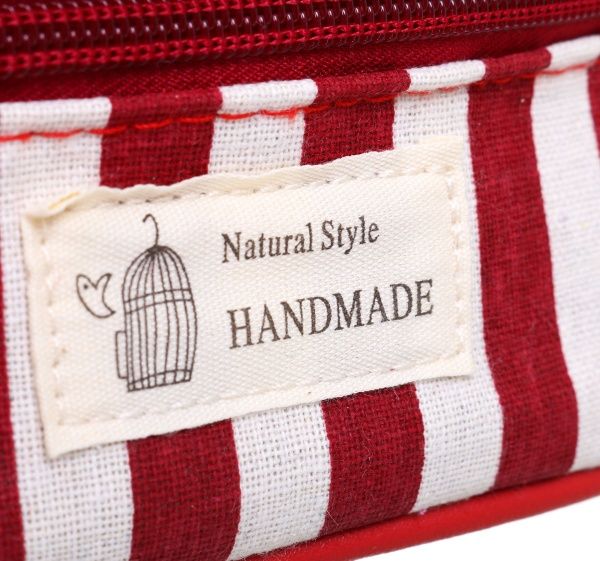 Косметичка Полоска красный 