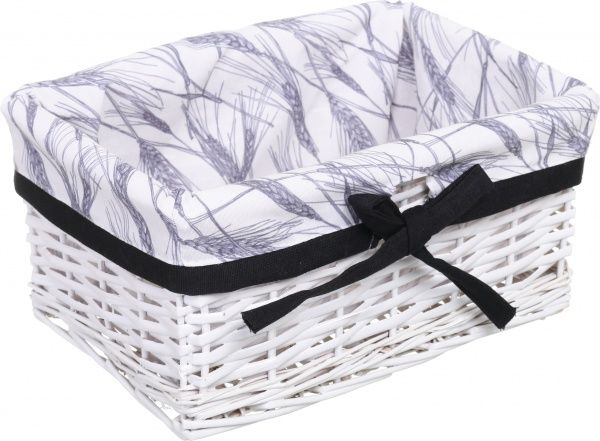 Кошик плетений Tony Bridge Basket з текстилем 30х20х14 см HQN20-2AB-5 