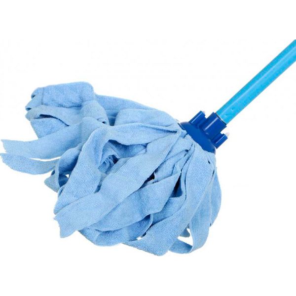 Швабра для уборки UP! (Underprice) МОР, макарон, микрофибра, ручка 110 см 