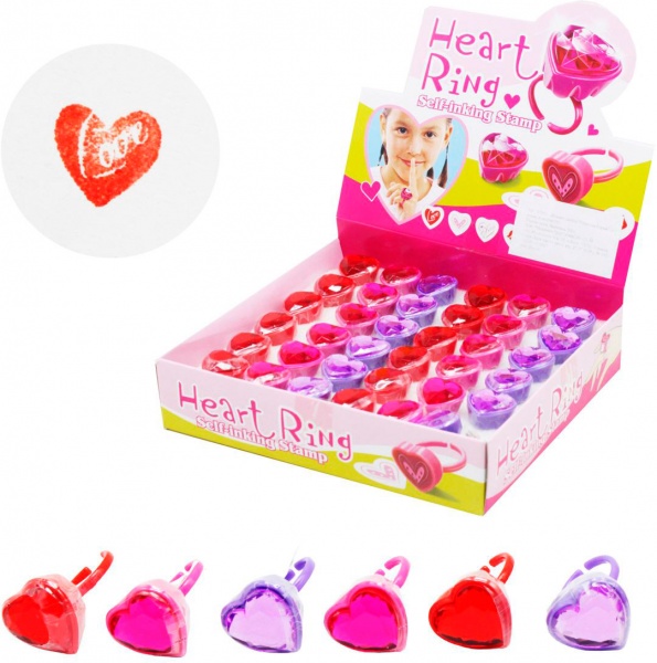  Malevaro Штамп дитячий Обручка Серце 6 видів S78V1