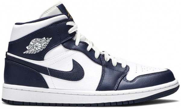Кроссовки Jordan AIR JORDAN 1 MID 554724-174 р.42,5 синий