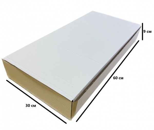 Гофроящик самосборный Т22 белый 600x300x90 мм