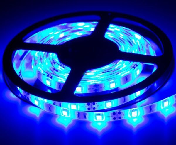 Стрічка світлодіодна IEK LSR-3528B60 4.8 Вт IP20 12 В синій 