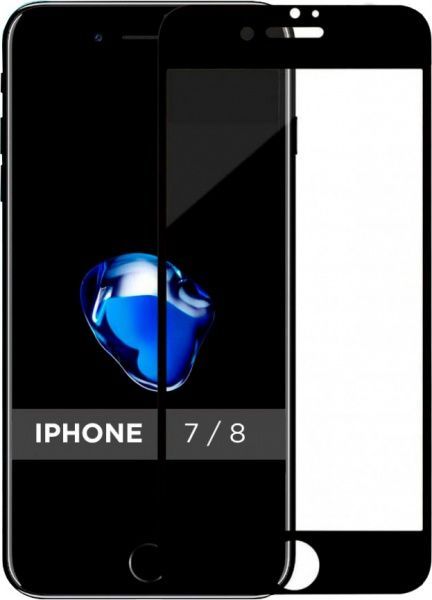 Захисне скло MakeFuture для Apple iPhone 7/8 Black (MG3D-AI7/8B) 3D