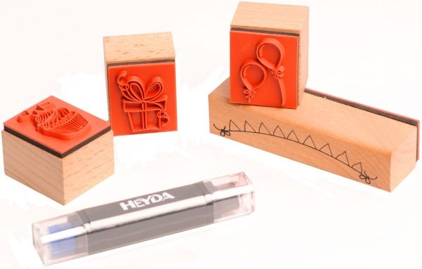 Набір штампів резинових + чорнило Свято 204888497 Heyda