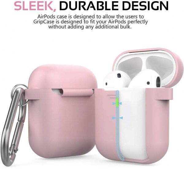Чохол Promate GripCase для Apple AirPods pink 