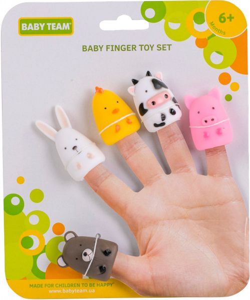Набор игрушек Baby Team на пальцы Веселые дети