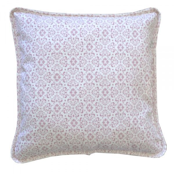 Подушка декоративна Bella 45x45 см рожевий з малюнком Прованс 