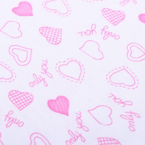 Боди для девочки Фламинго 44 160-127 р.68 белый с рисунком 