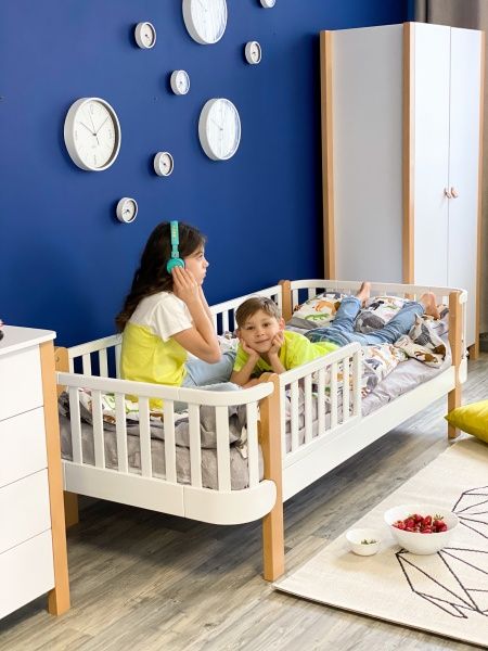 Ліжко Veres Монако біло-буковий 27.1.1.21.15