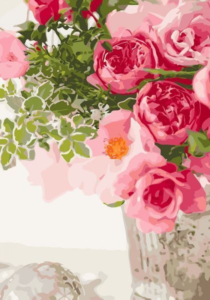 Картина по номерам Мой любимый букет Идейка 